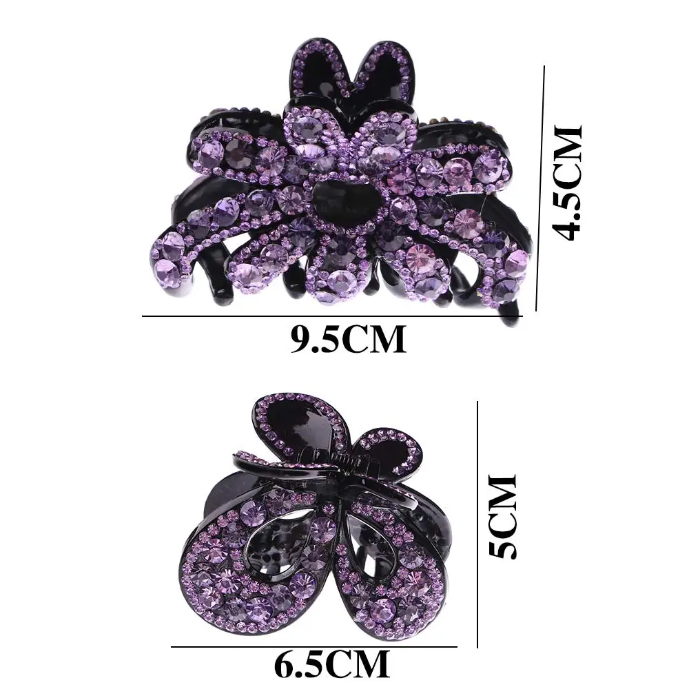 1 шт. модный элегантный Кристальный зажим для волос стразы|Шпильки и заколки