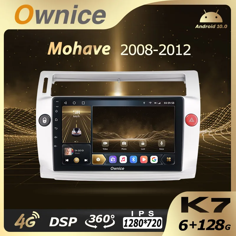 

K7 Ownice Android 10.0 6G 128G Car Radio Stereo 360 Panorama for Citroen C4 LA LC C-Triomphe C-Quatre 2004-2014 Auto GPS 4G LTE