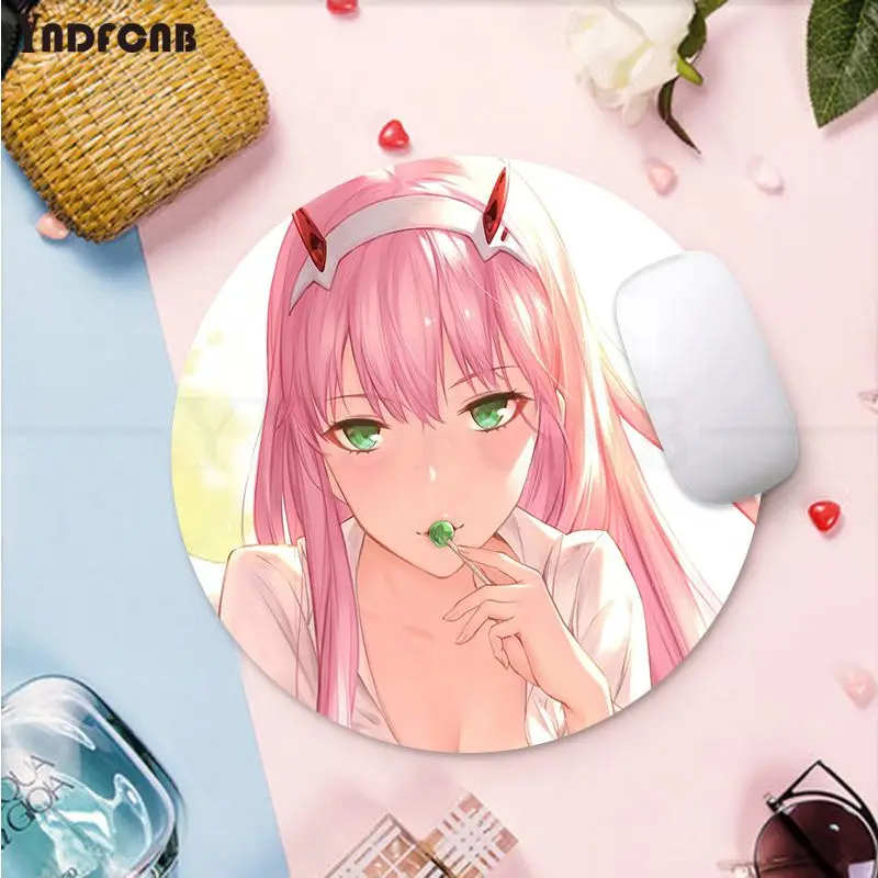 YNDFCNB Zero Two Darling in the FranXX мягкий игровой коврик для мыши компьютер Противоскользящий