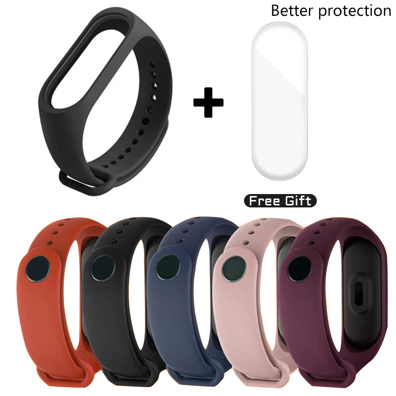 

Ремешок силиконовый сменный для Xiaomi Mi Band 6 5 3 4