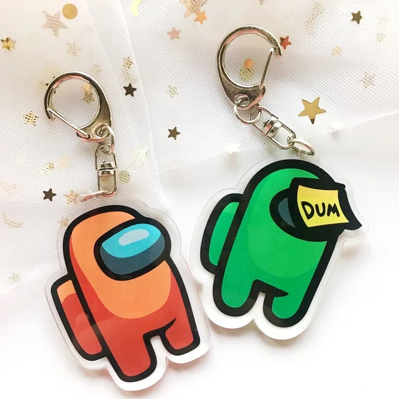 

Hot Game Among Us Among Us Keychain Among Us Game Toys Peripherals Keychains Acrylic Toys Among Us Plushie Gifts for Boyfriends