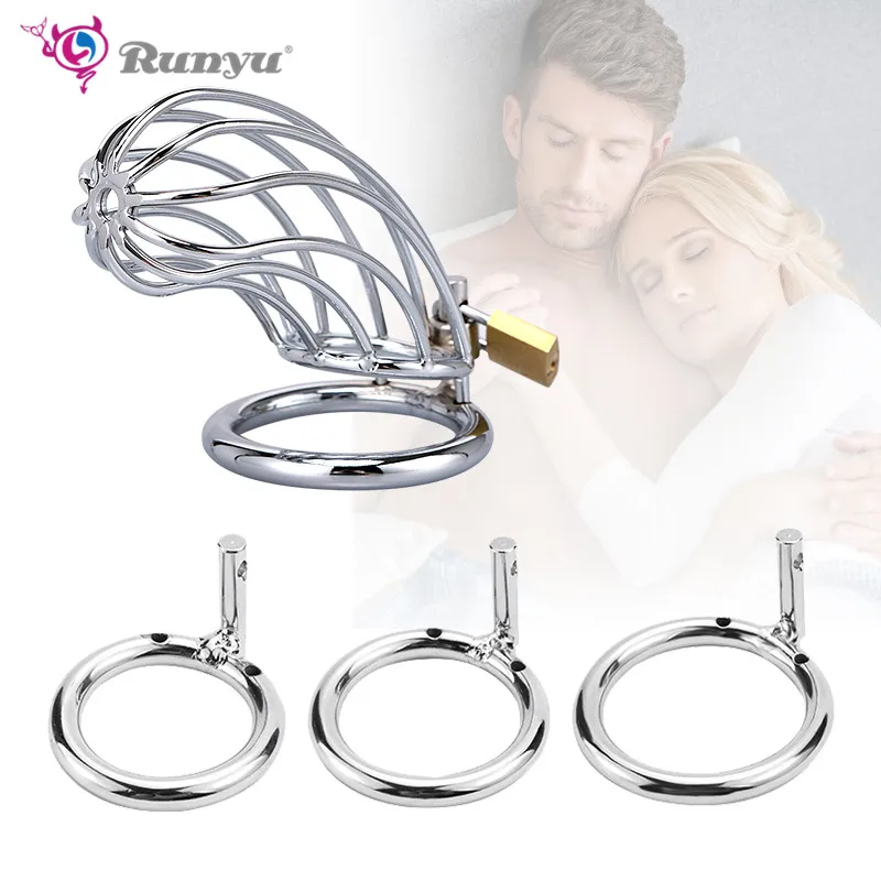 Металлическая клетка для пениса 40/45/50 мм с замком из нержавеющей стали