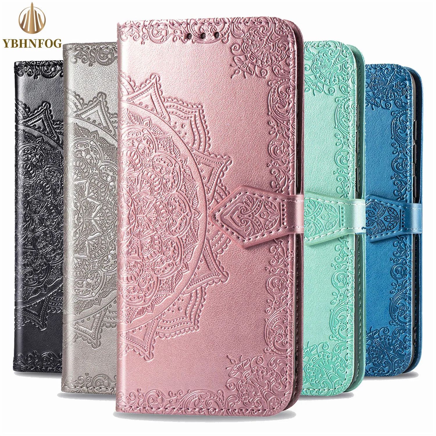 

Embossing Leather Wallet Case For Huawei P8 P9 Lite 2017 P10 P20 P30 Pro P40 Lite E P Smart 2019 Card Slots Flip Cover Stand Bag