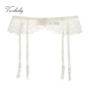 Varsbaby women's new classic sexy lace white underwear S M L XL garters
