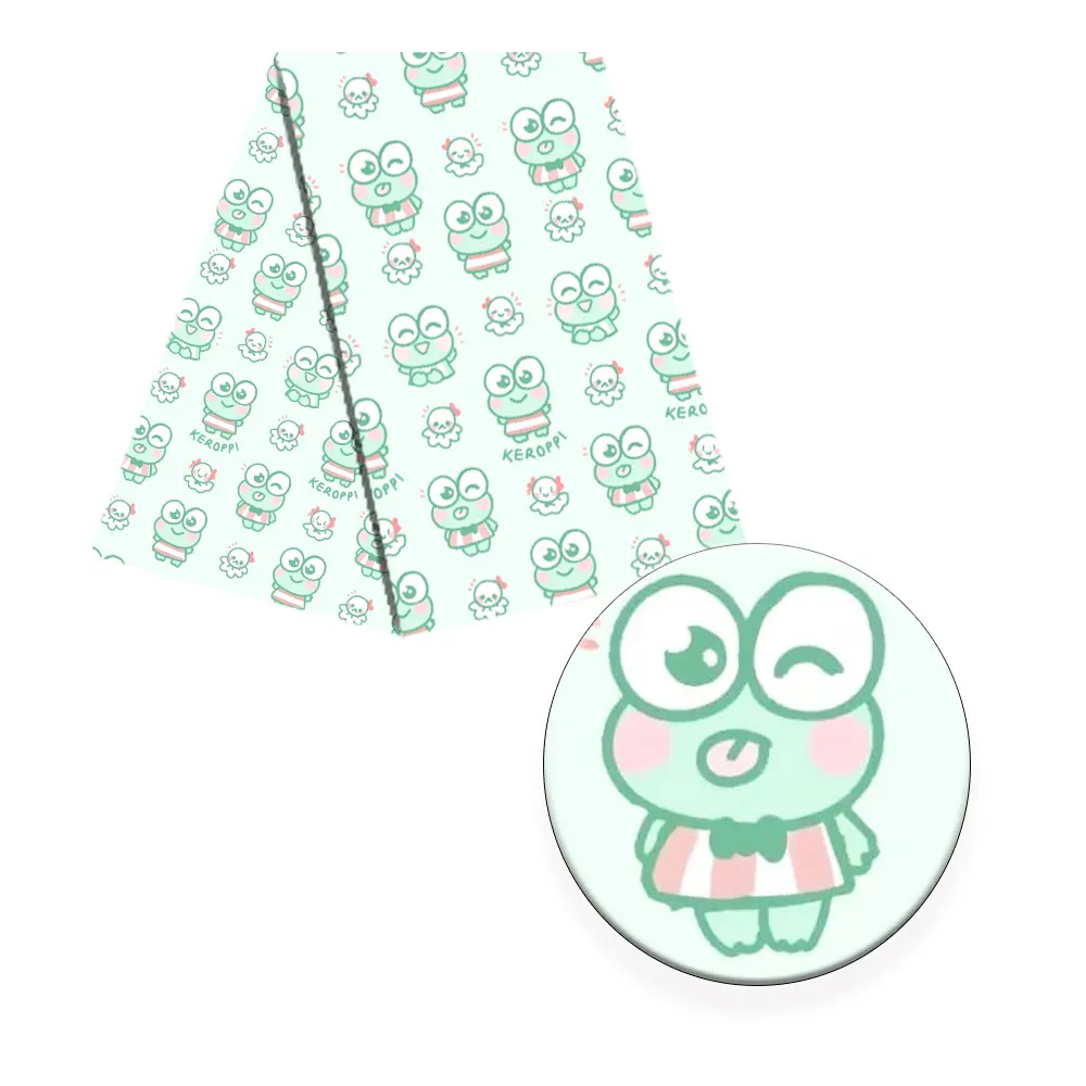 Полиэфирная хлопковая ткань дизайнерская с принтом для платья Цветочная