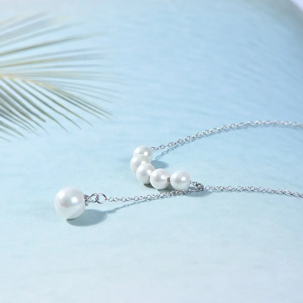 S925 Silver Pearl Necklace Hypoallergenic Female Custom Jewelry Birthday Gifts For Women |