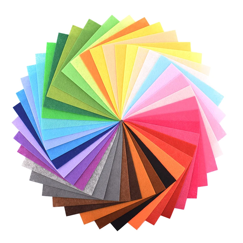 

Polyester Nonwoven Soft Felt Fabric for DIY Sewing & Quilting/1mm Thickness/Toys/Dolls/Crafts Material,40pcs/lot 15*15cm/piece