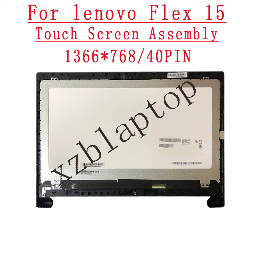 for flex 15 lenovo flex15 80fk full hd 15 6 1366768 40pins laptop lcd touch assemblies black free global shipping