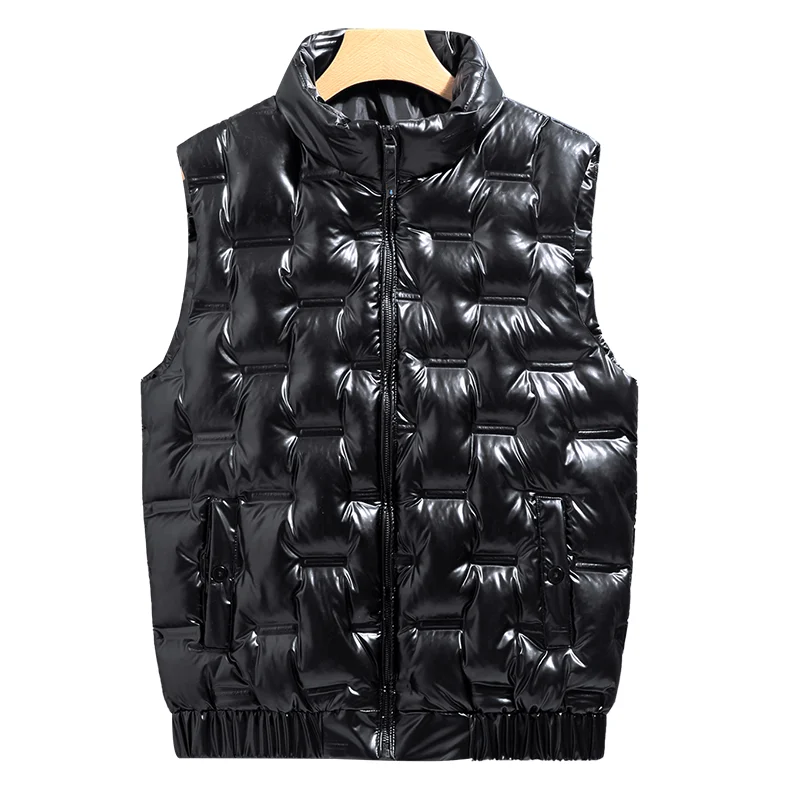 

Large size Winter Waterproof Vest Coat mens Jackets Sleeveless Vest Winter Men's Warm Down Vest Homme Casual Thicken Waistcoat