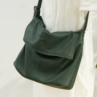 head layer cowhide leather women handbags simple vintage shoulder bag large briefcase bag crossbody bag messenger bag