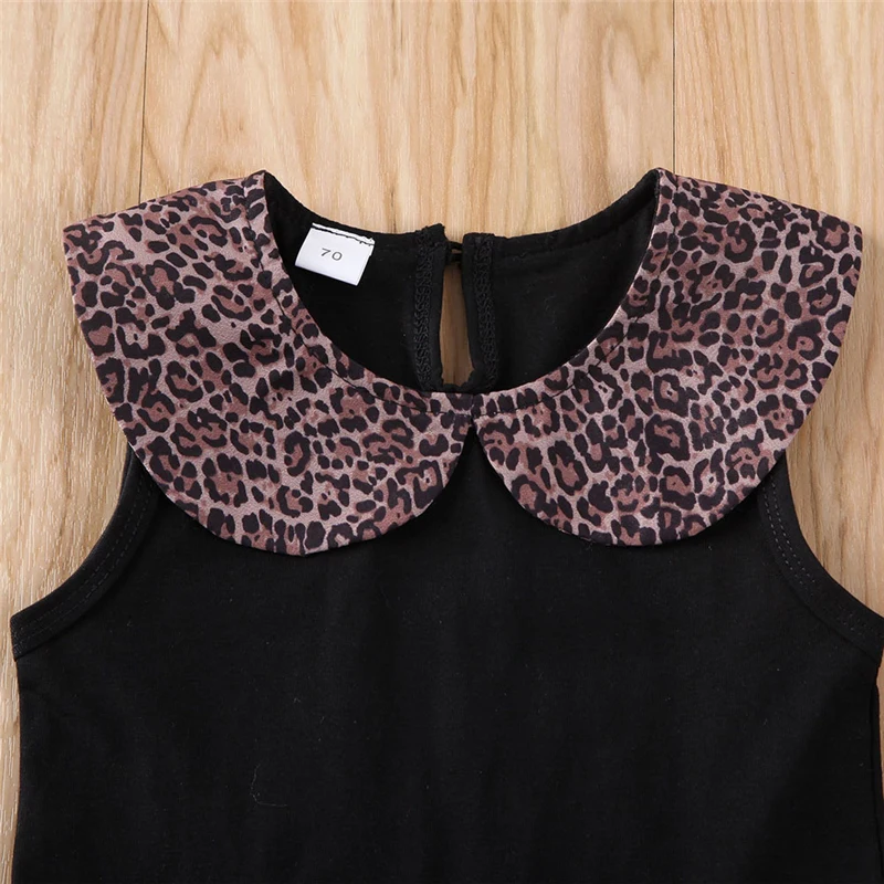 Костюм для новорожденных Леопардовый без рукавов на возраст 0 24 месяца|Комплекты