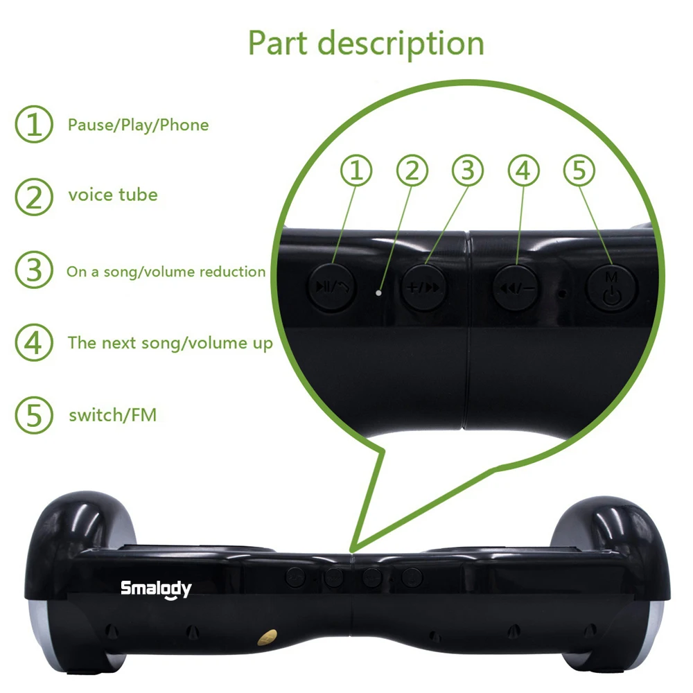 smalody balance car bluetooth speaker twist car subwoofer wireless outdoor portable mini card gift small stereo mp3 player free global shipping