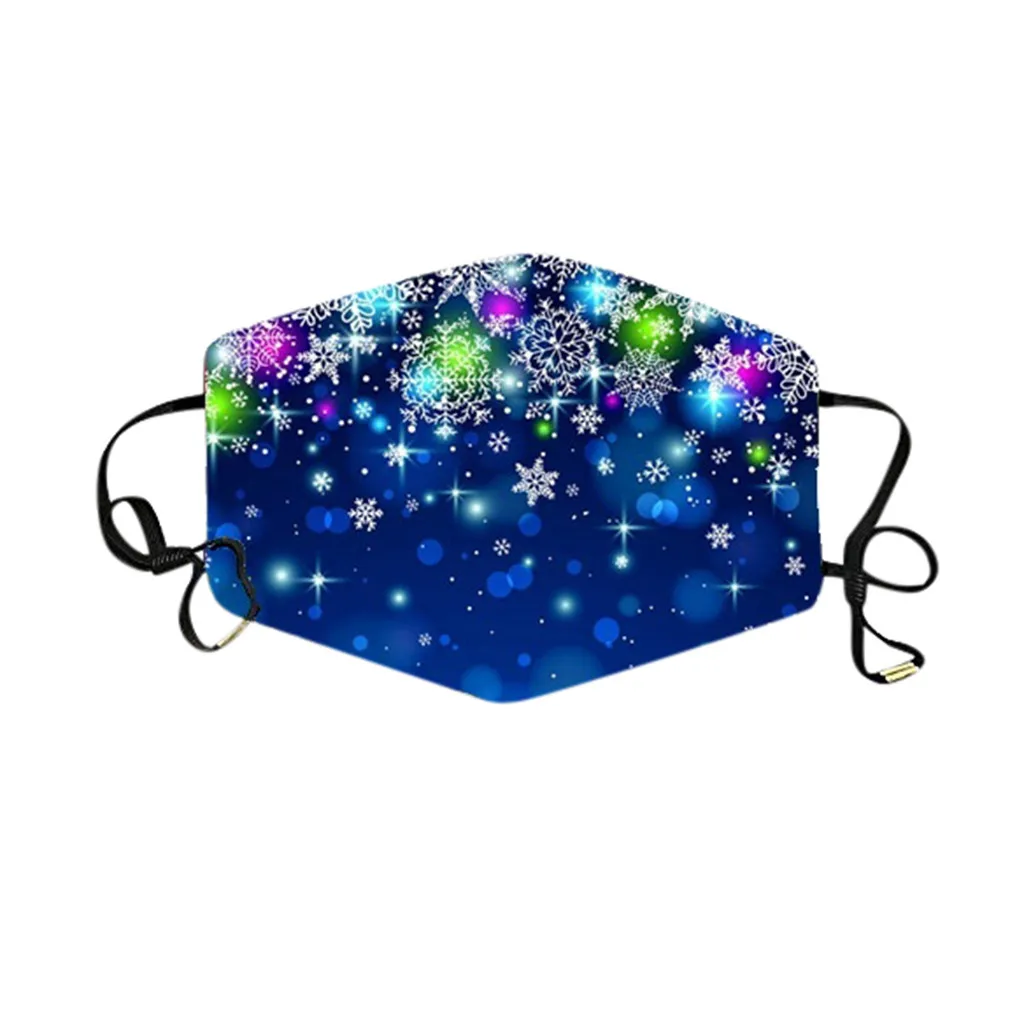 

9PCS Christmas Colorful Snowman Snowflake Pattern Prints Mask Windbreak Dustproof Seamless Outdoor Riding Quick-drying Face Mask