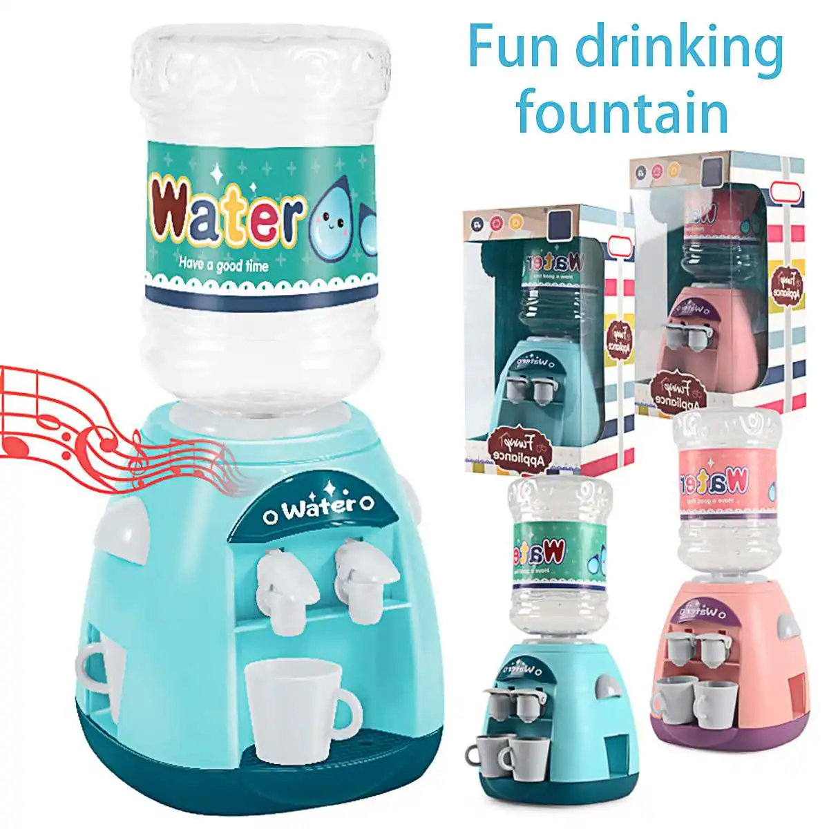 

Cartoon Mini Drink Water Dispenser Simulation Playhouse Kitchen Drinking Fountain Pretend Toys Dollhouse Furniture Boys And Girl