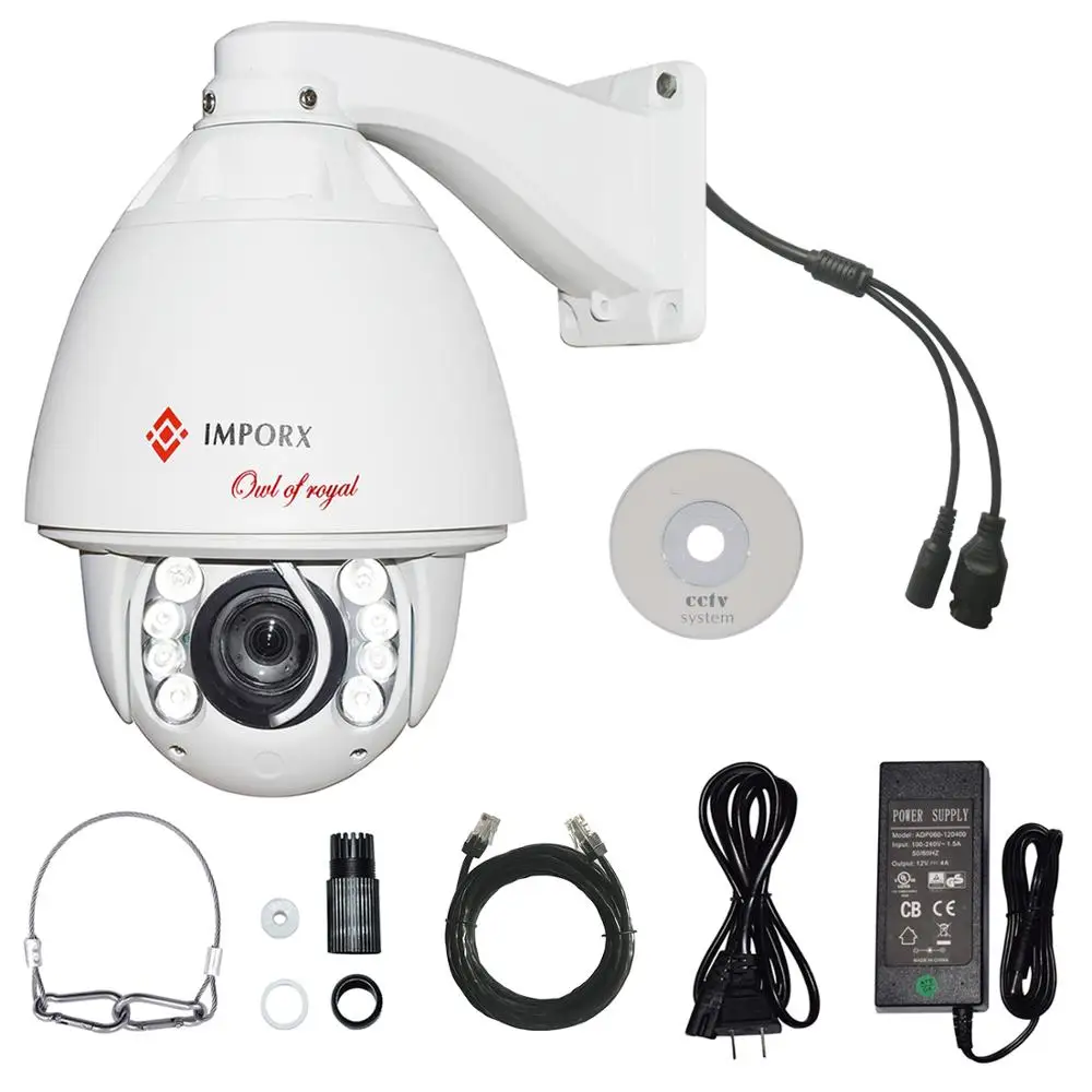 

2MP HD 1080P 30X Digital ZOOM PTZ IP Camera Auto Tracking IP Camera High Speed Dome P2P IR Motion Detection Onvif POE IP Camera