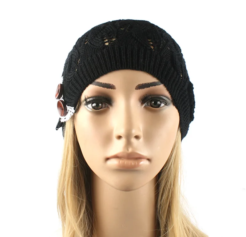 

Womens Fall Fashion Hats Twist Pattern Beanies Winter Gorros for Female Knitted Warm Skullies Touca Chapeu Feminino 04#