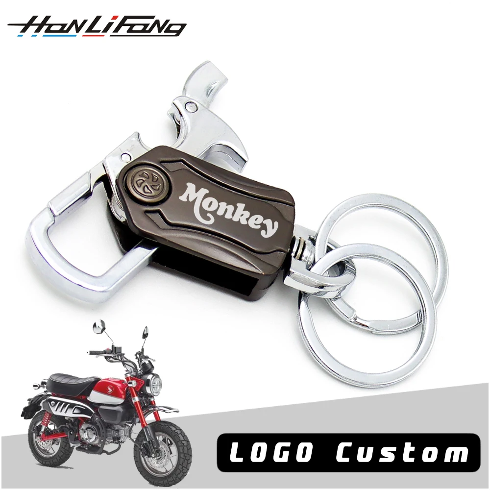 

For Honda Motorcycle Keychain Monkey Z50 Monkey Z125 Multi-Function Keyring Custom Key Chain Lettering Emblems Moto Keychain