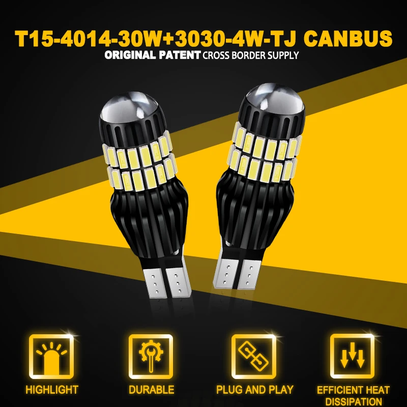 Светодиодная лампа Canbus T15 100 W16W T16 12-24 В 921 шт.