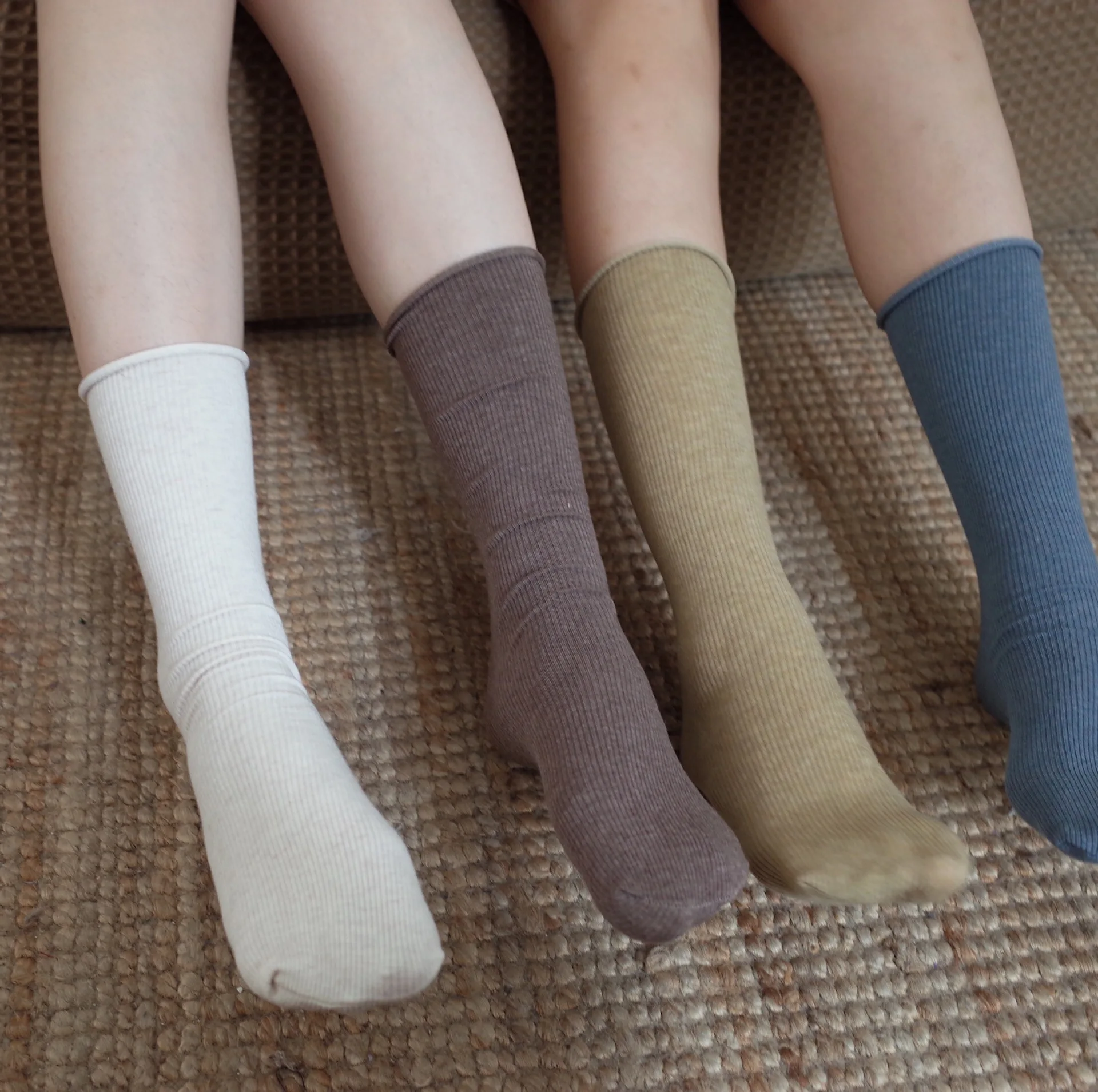 

New Long Socks Women Color Fashion Socks Cotton Wild Deodorant Comfort Brief Elastic Breathable Motion Sexy Lingerie Stockings