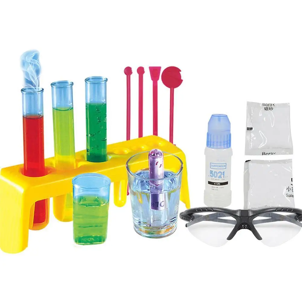 

New Kids Science Experiment Kit Goggles DIY Chemistry Lab Teaching Equipment Chemical Experiment Educational Tools Children Toy