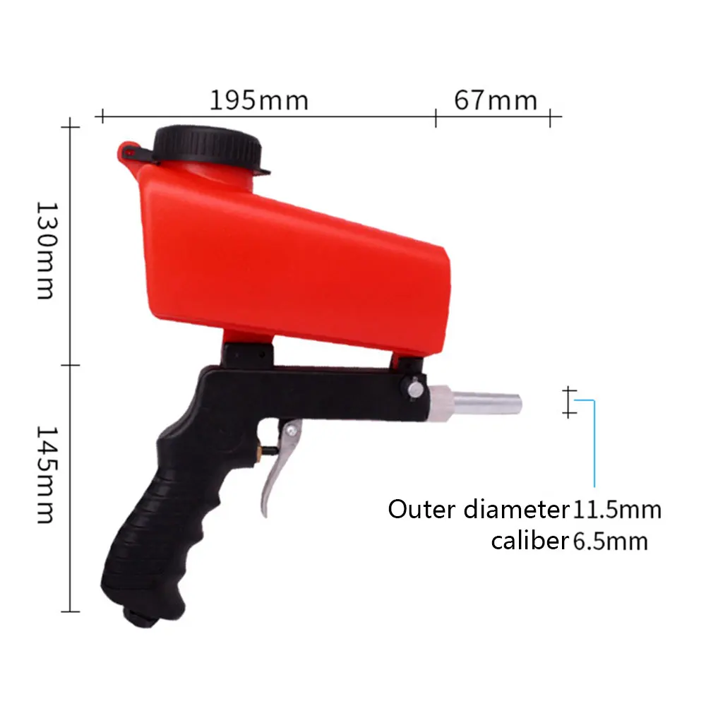 Пескоструйный пистолет Портативный Аппарат устройство для удаления ржавчины