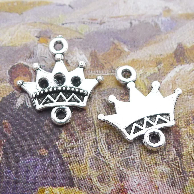 

Принадлежности для изготовления ювелирных изделий, 20 шт., 15x14 мм, под старину, серебро, соединитель короны, компоненты для ювелирных изделий