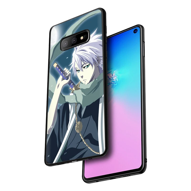 Силиконовый чехол для телефона EWAU Anime отбеливатель Hitsugaya Toushirou Samsung S6 S7 Edge S8 S9 S10 Note 8
