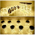 Стеклянная светодиодная гирлянда на солнечной батарее, s Mason Jar, Подвесная лампа, уличное садовое украшение на солнечной батарее, сасветильник мерцающий ландшафтный светильник для двора