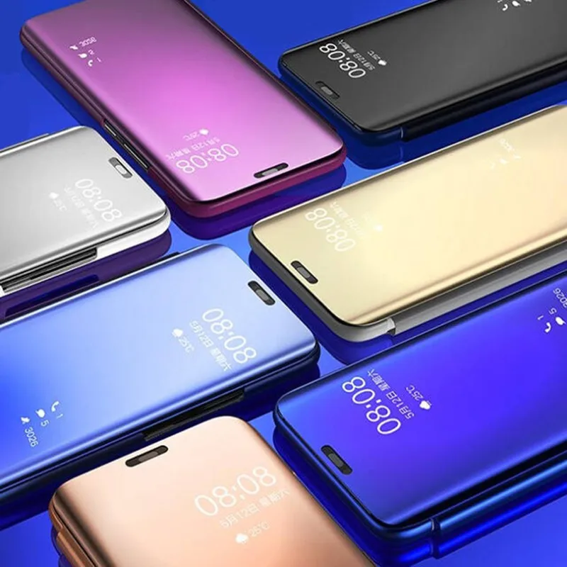Mi rror флип стоя чехол для Xiaomi mi 8 9 A2 Lite A1 6X 5X Роскошный телефона Red 5 7 Note 6 Pro Plus 6A 4 4X |