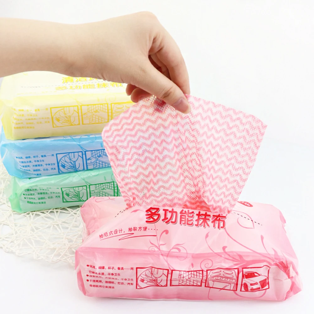 

Disposable Non-woven Dish Towels, Removable Kitchen Wipes, Non-stick Oil Scouring Pads, Kitchen Household Items