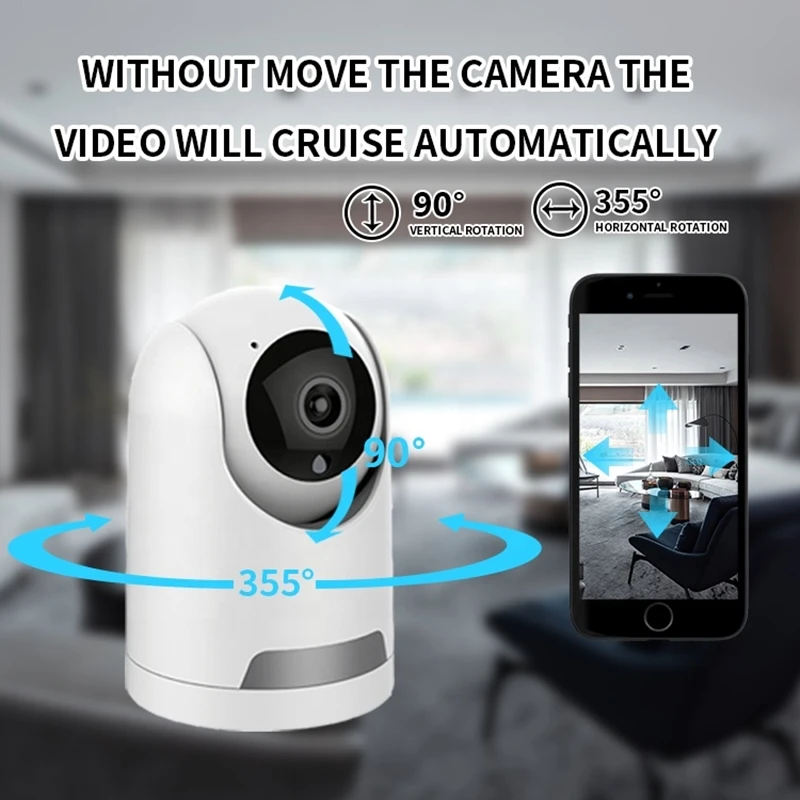 2MP Tuya Wi Fi IP Камера автоматическое слежение за домашняя комнатная камера