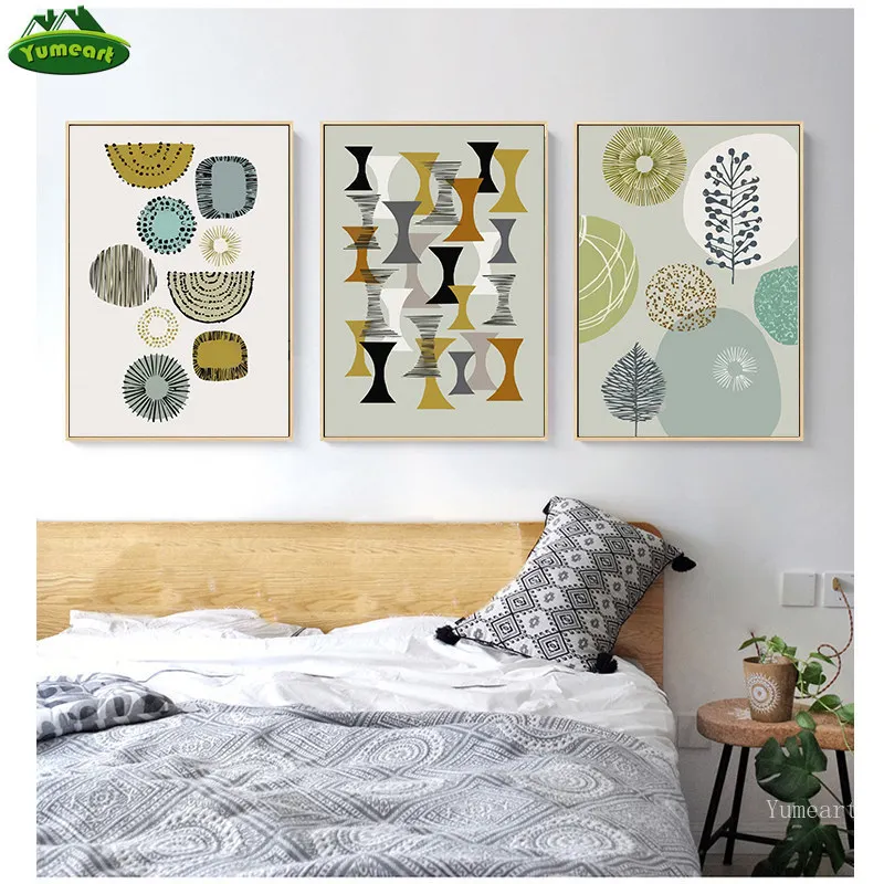 Абстрактные круги Кандинского плаката и печати холст живопись модные красочные