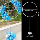 Круглый воздушный шар стенд Арка держатель воздушных шаров колонна Дети День Рождения вечерние бордовые Свадебные глобусы Декор 2021 новый год Рождество Декор