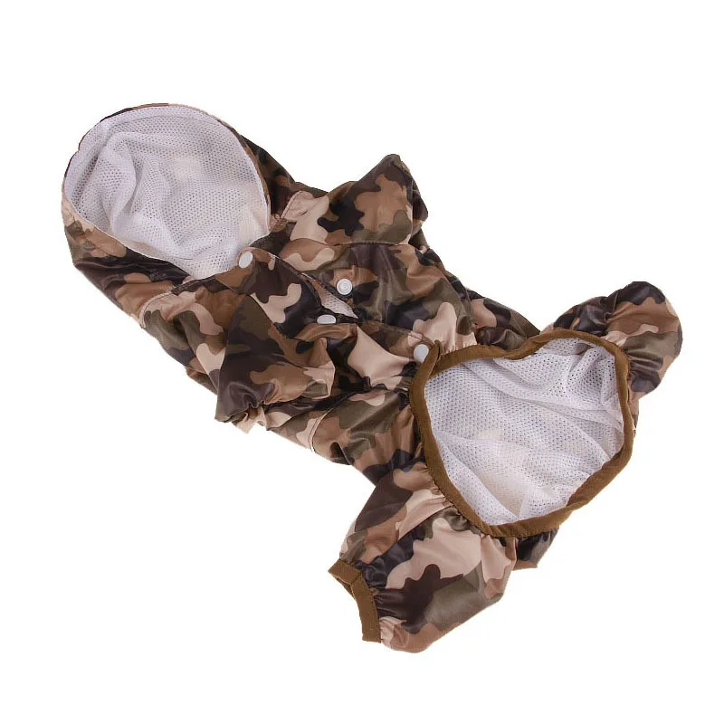 

Dog Raincoat Hooded Reflective Puppy Dog Rain Coat Outdoor Pet Clothes Hooded Windproof Design Waterproof