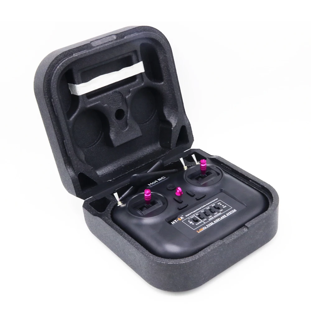 1 Set Hotrc HT-6A 2.4G 6CH RC FHSS Transmitter and Receiver with Box used for FPV Drone Rc Airplane Car Boat | Игрушки и хобби