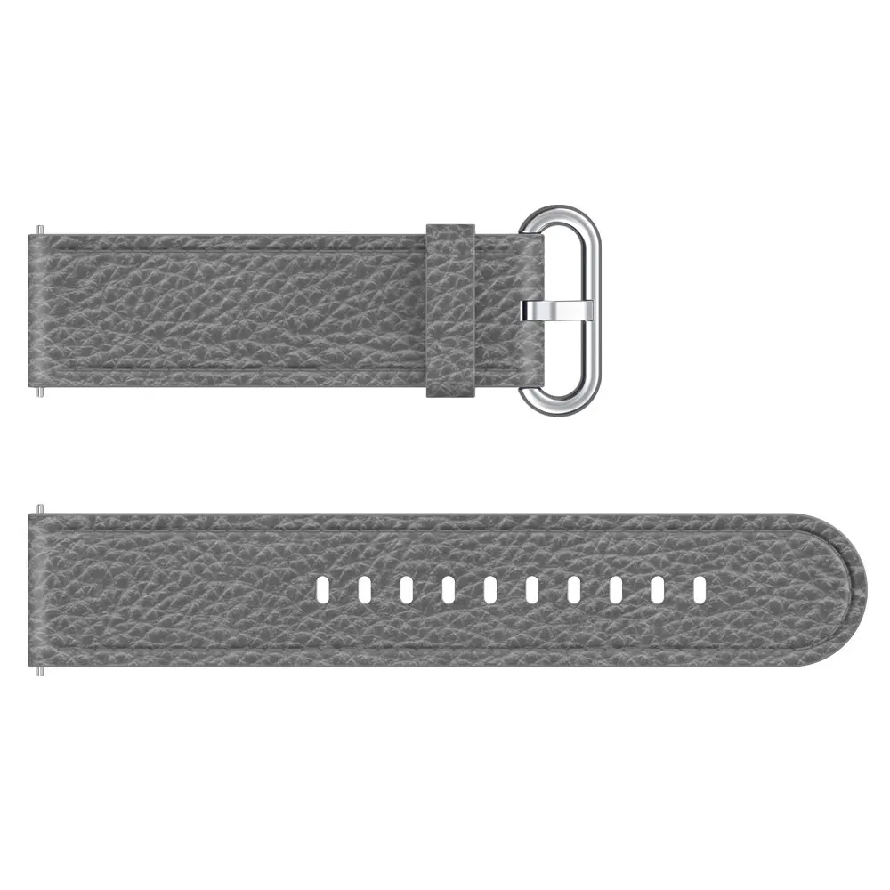 Gray Classic Luxury Leather Straps Watchband Wristband For Samsung Gear S3/For Huawei Watch GT 46mm/Amazfit GTR 47mm Smart Wriststrap - Цвет ремешка: Gray