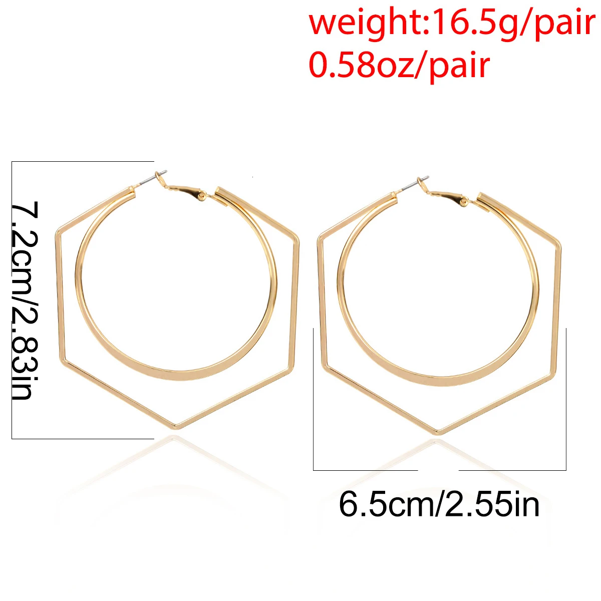 Youvanic Hyperbole большие золотые круглые серьги кольца с сердцем для женщин панк