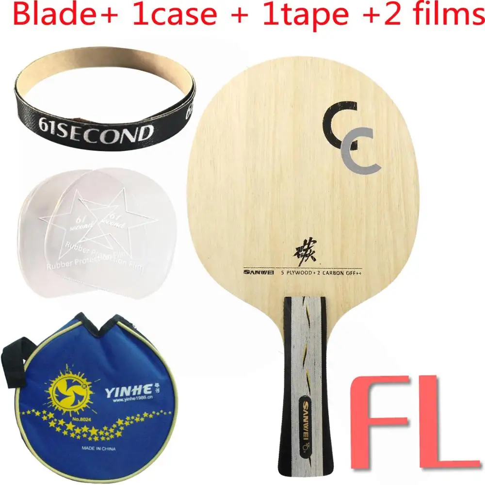 FL with Y 1 case Sanwei CC лезвие для настольного тенниса - Цвет: FL with Y 1 case