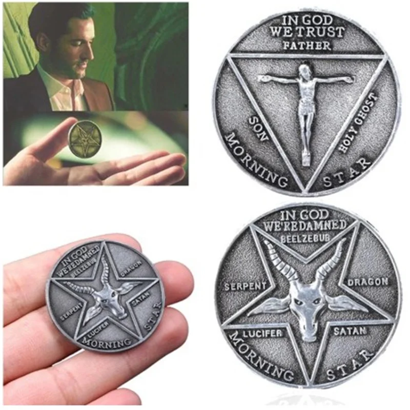 Высококачественная Звездная монета Lucifer Morning металлический значок для косплея