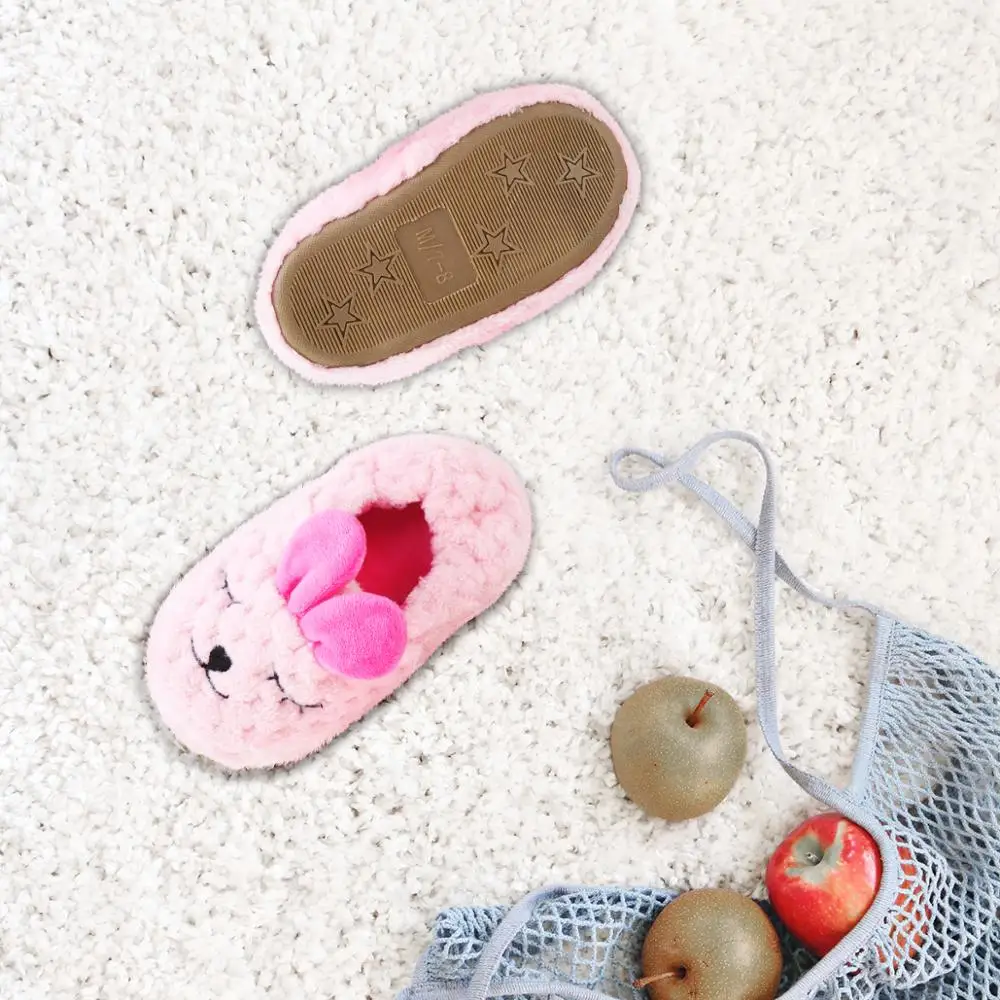 Детская Хлопковая обувь Puseky домашние тапочки для мальчиков и девочек с милыми