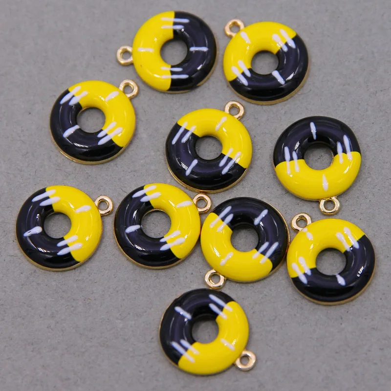 6 шт. Подвески в виде пончиков для изготовления ювелирных изделий подвеска из