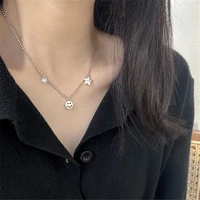 s925 silver east gate sterling silver five pointed star pendant chain necklace fashionable womens jewelry light women exclusive