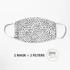 Далматинская маска с принтом Пылезащитная хлопковая маска для лица женская маска от загрязнения
