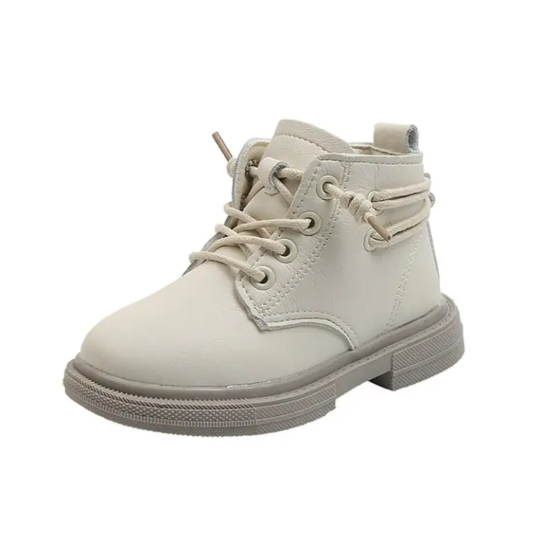 

2020 Winter Kids Snow Boots Children's Ankle Short Boots Boys Girls Martin Boots Unisex Leather Plush Shoes For Baby Snow Shoes