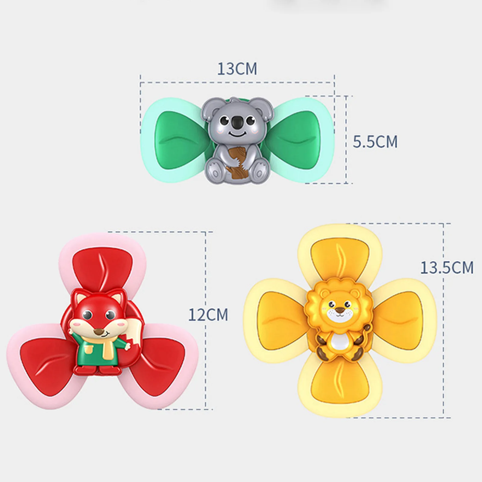 

3PC Baby toys Children's Suction Cup Rotating Silicone Baby Infant Dining Chair Gyro Toy babyshower baby play Toys