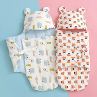 newborn baby wrap blankets sleeping bag infant plus cotton swaddle quilt knitted sleepsacks winter warm sleep sack for babies