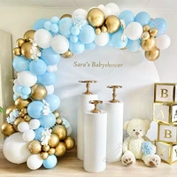 96pcs macaron blue latex 10 day delivery balloon wedding happy birthday party white arch garland baby shower event decoration