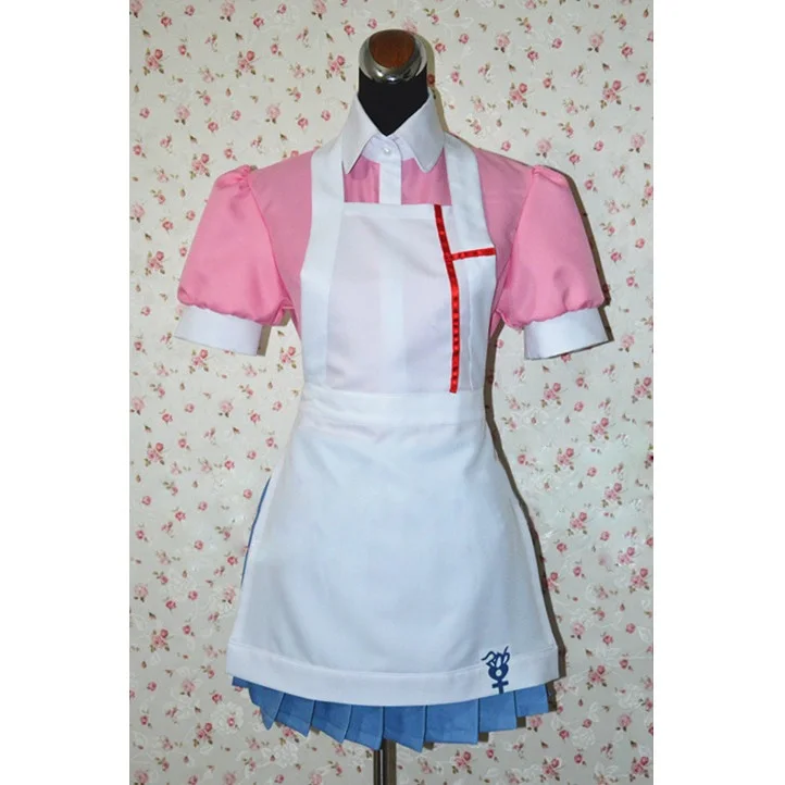 Костюм для косплея аниме данганронпа Mikan Tsumiki женская форма горничная наряд