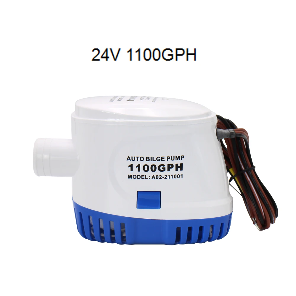 DC12V/24 В Автоматический Трюмный насос 600/750/1100GPH Автоматический погружной водяной насос для лодки, электрический насос для Аксессуары для лодок marin - Напряжение: 1100GPH 24V