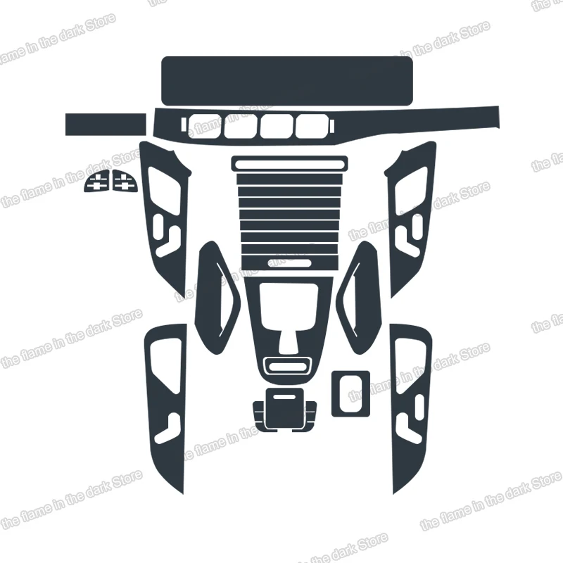 

Lsrtw2017 TPU GPS Car Interior Film gear panel accessories Protective Sticker for Mercedes Benz GLE 450 320 400 W167 2019 2020